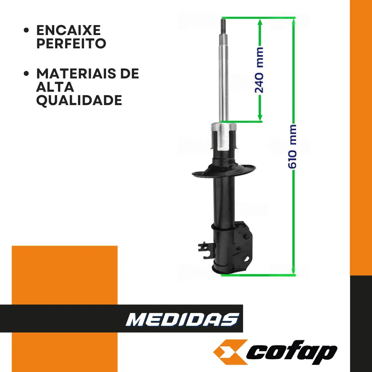 Par Amortecedor Dianteiro Yaris Automático Original Cofap