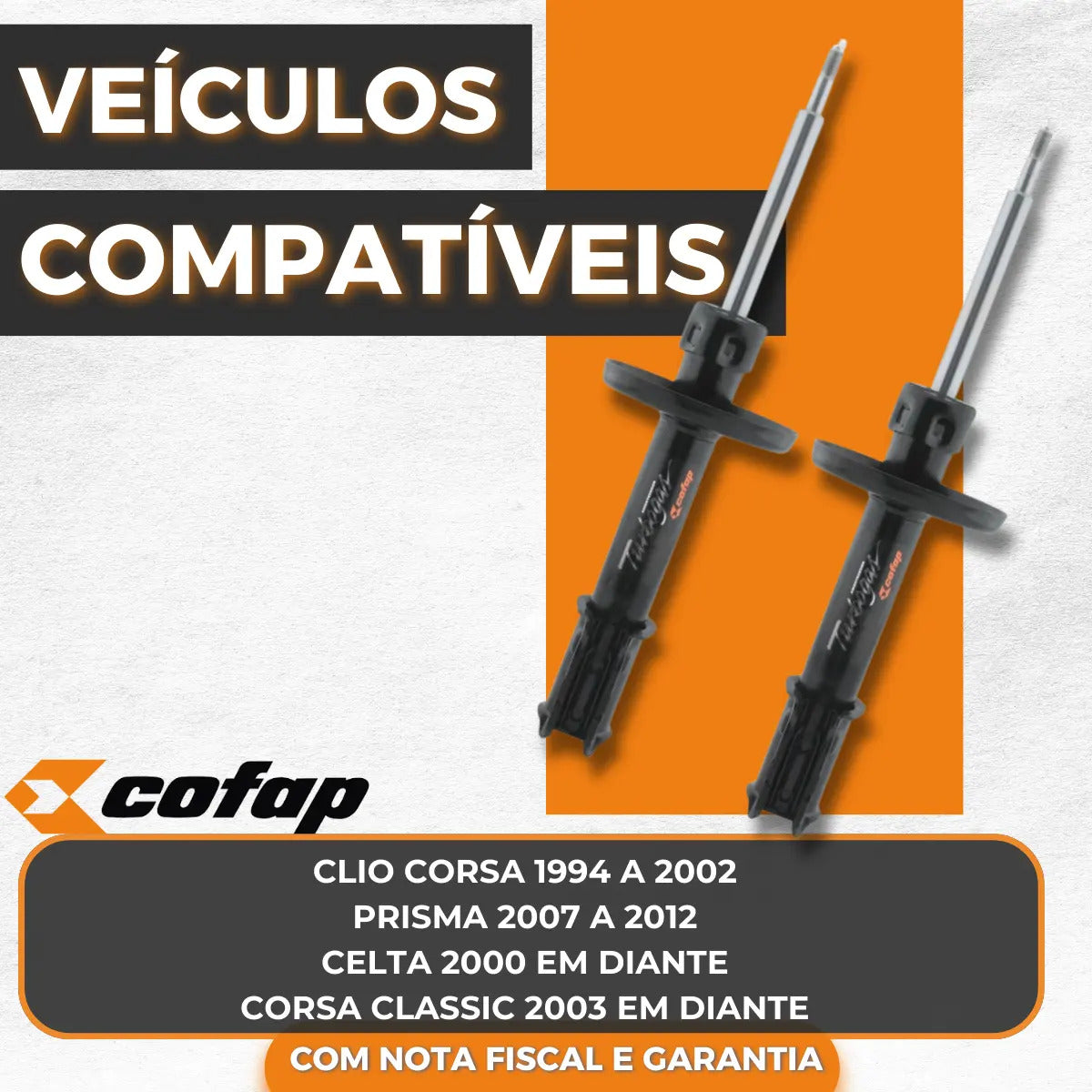 Par Amortecedor Dianteiro Turbogas Cofap Corsa Classic 2008