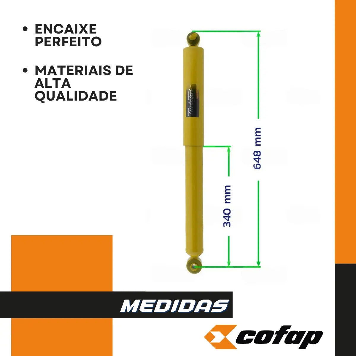 Par Amortecedor Traseiro Cofap Gm S10 2.8 12v 2010
