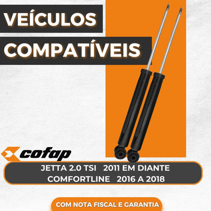 Par Amortecedor Traseiro Volks Jetta 2.0 Tsi 250 11/.. Cofap