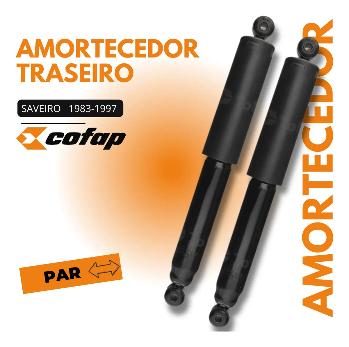 Par Amortecedor Original Cofap Vw Saveiro 1983 1997