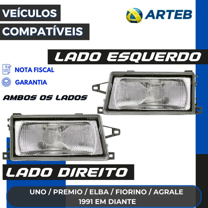 Farol Vidro Fiorino 1996 A 2004 Uno Premio Elba Arteb