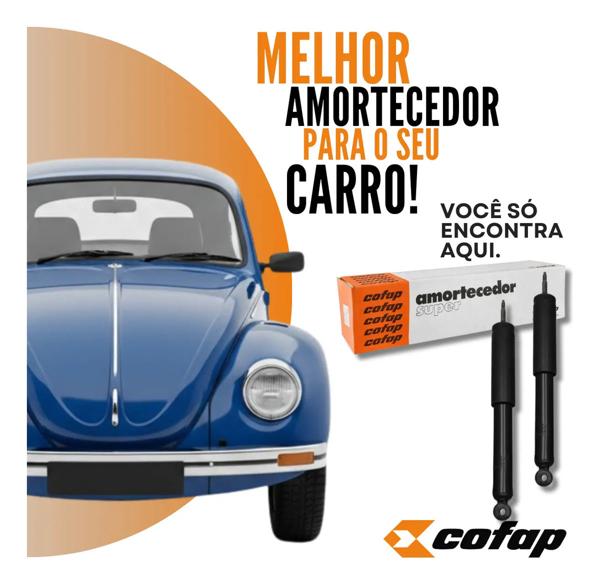 Par Amortecedor Dianteiro Fusca Brasilia Variante Tl - Cofap
