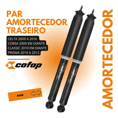 Par Amortecedor Traseiro Corsa Classic 2010 Em Diante Cofap