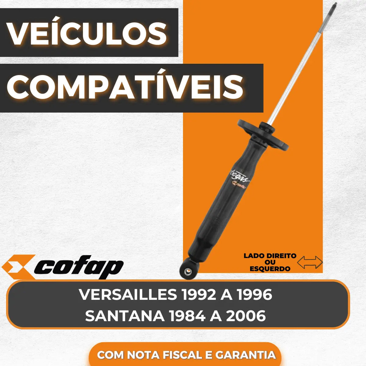 Amortecedor Traseiro Versailles 92 A 96 Cofap