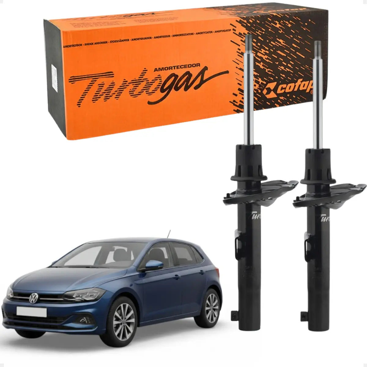 Par Amortecedor Dianteiro Polo 1.0 Mpi Track Cofap