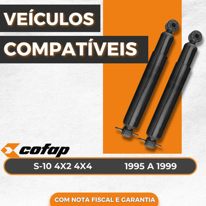 Par Amortecedor Traseiro Original Cofap S10 2.4 2008 A 2012