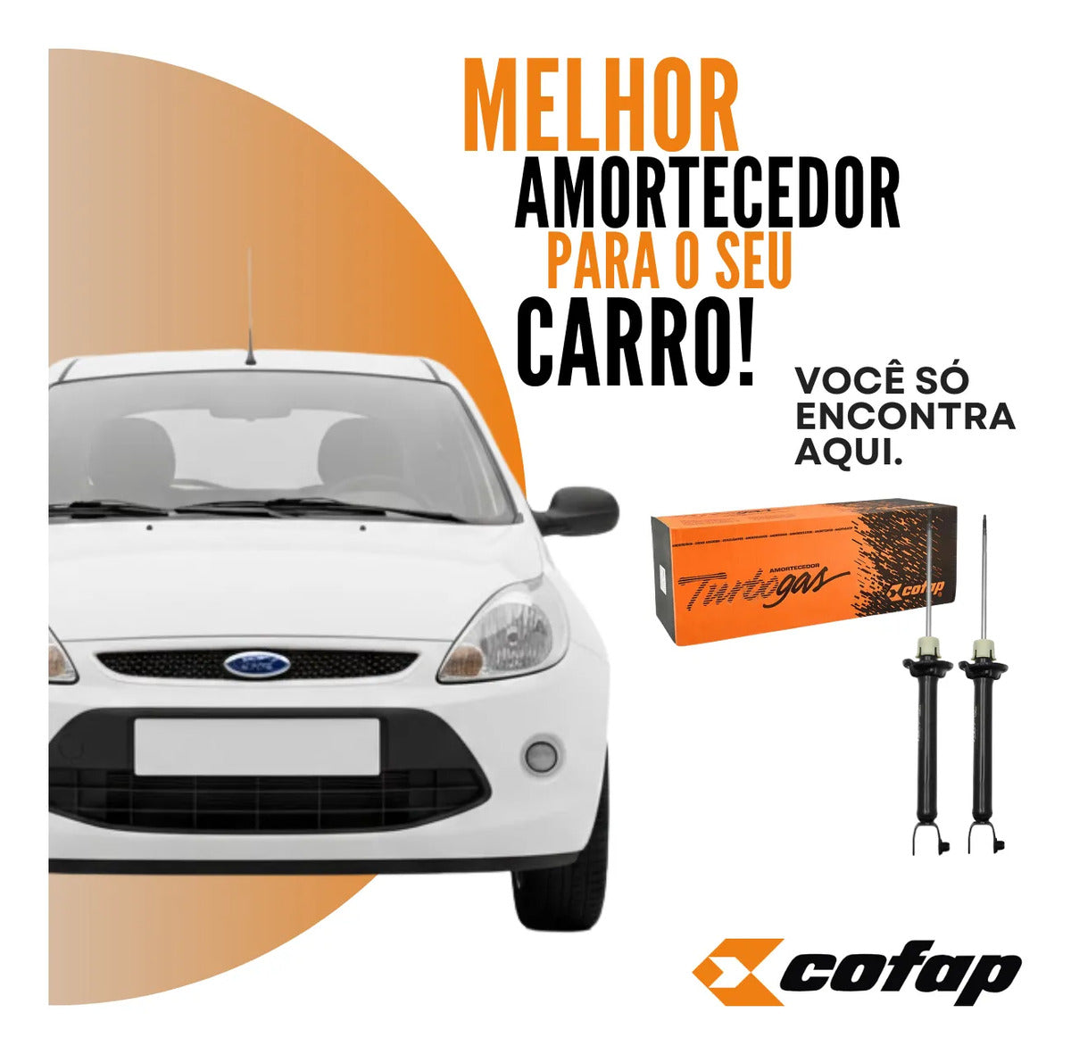Par Amortecedor Traseiro Ford Ka 1.0 1.3 1.6 1997/2007 Cofap
