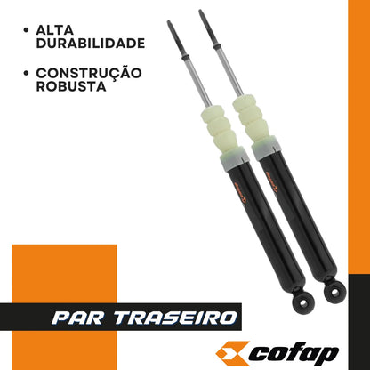 Par Amortecedor Traseiro A Gas Cofap Prisma 2007 A 2009