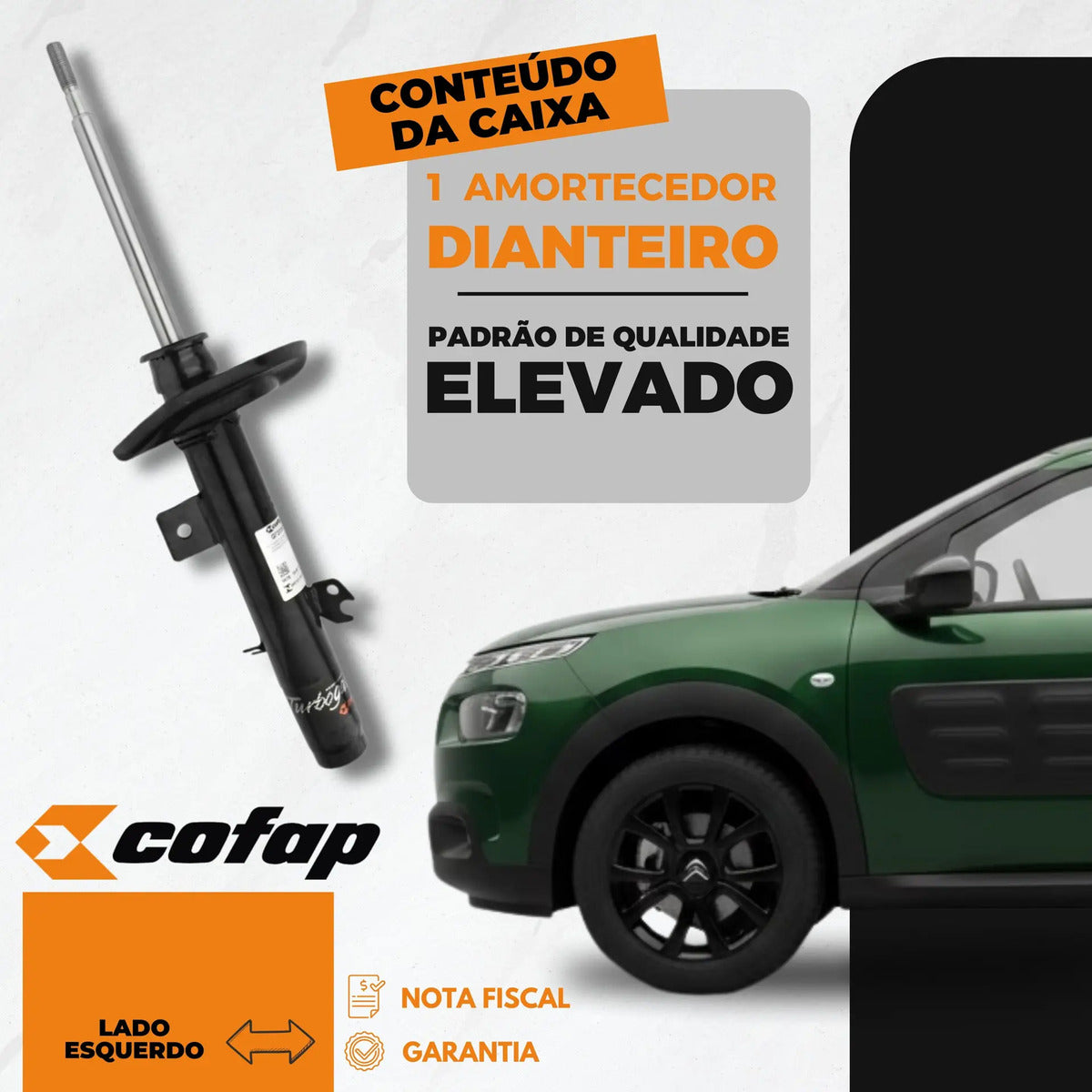 Amortecedor Dianteiro Esquerdo C4 Cactus Cofap Gp30655