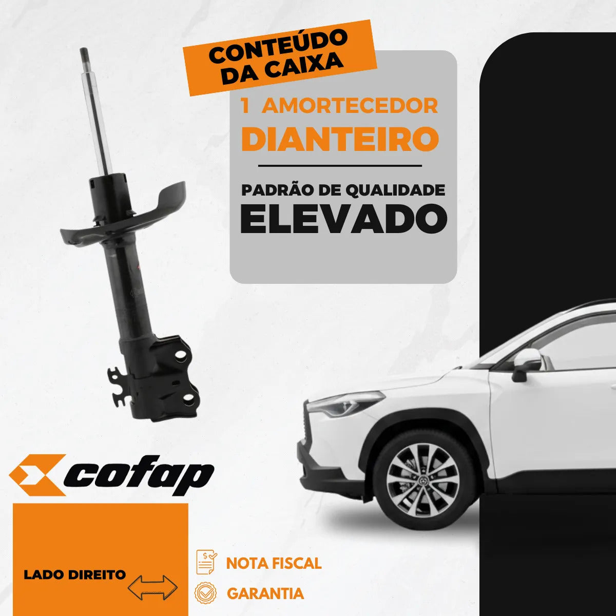 Amortecedor Dianteiro Direito Corolla Cross 2021/cofap