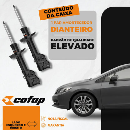 Par Amortecedor Dianteiro 1.8 Civic 2011 A 2016 Cofap