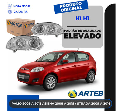 Farol Palio 2008 2009 2010 2011 2012 Cromado Arteb