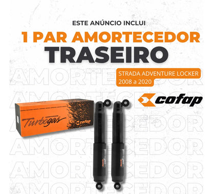 Par Amortecedor Traseiro Fiat Strada Adventure Locker Cofap