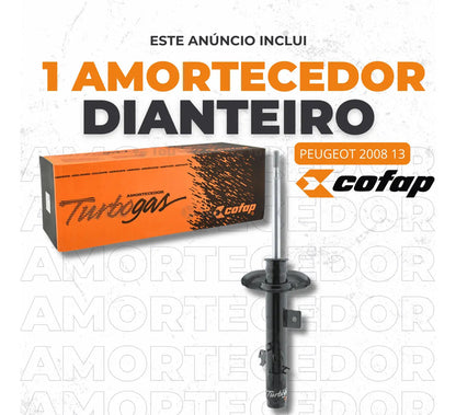 Amortecedor Turbogas Dt. Esquerdo Peugeot 2008 2003/.. Cofap