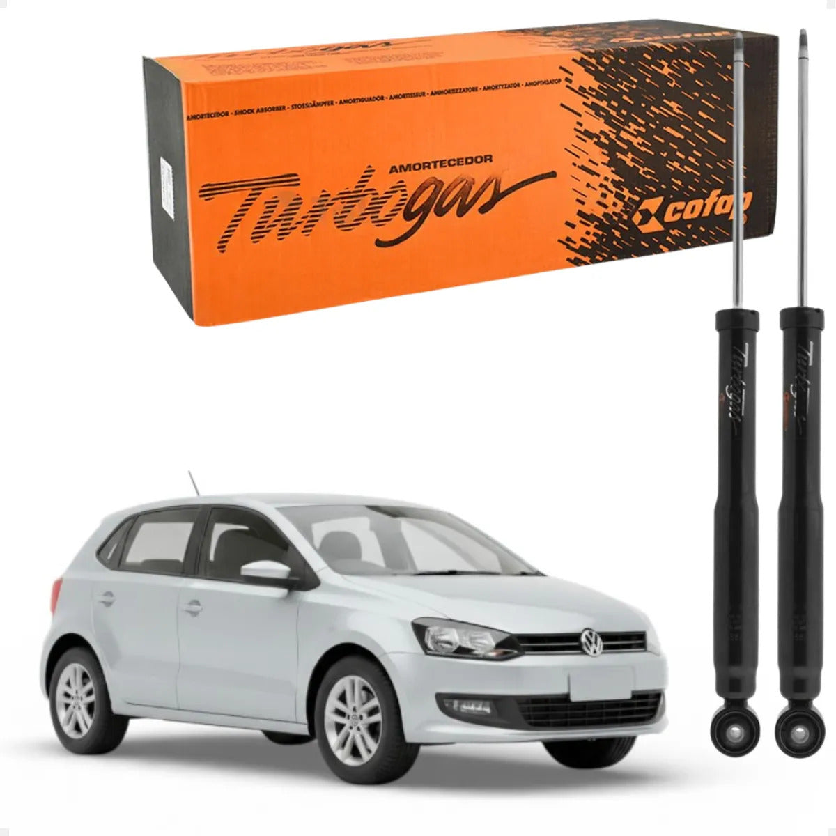 Par Amortecedor Traseiro Fox 03 Polo 02/14 Spacefox 06 Cofap