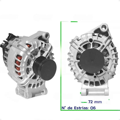 Alternador Euro Ep-70028 Ecosport Fiesta Ford K 12v 120a
