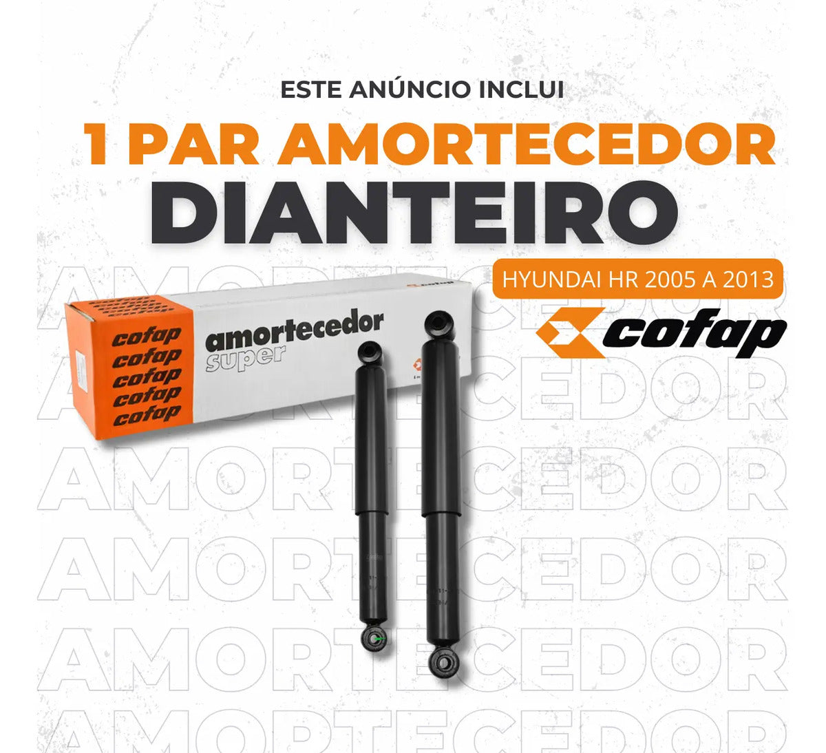 Par Amortecedor Dianteir Hr 2005 06 07 08 09 10 A 2013 Cofap