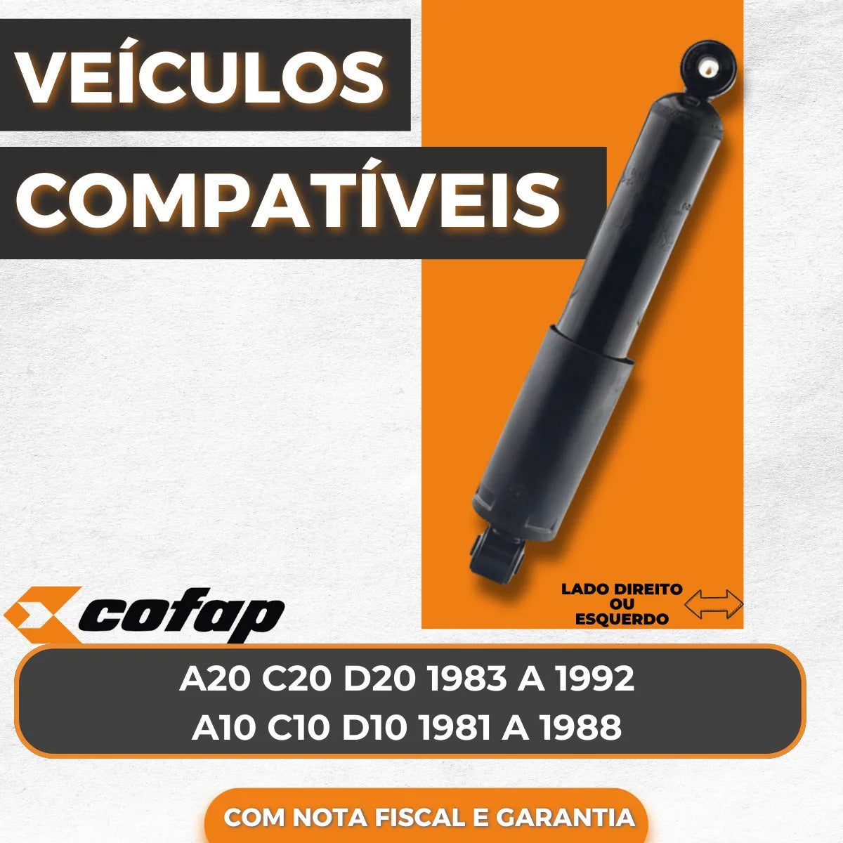 Amortecedor Dian A10 C10 D10 1981/88 A/c/d20 1983/92 - Cofap
