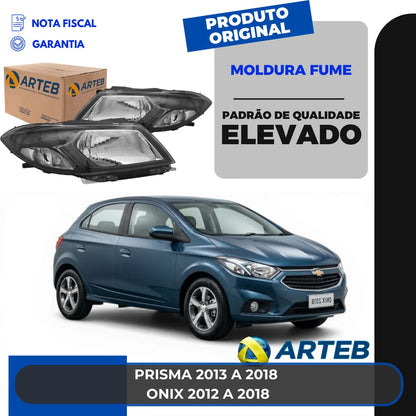 Farol Máscara Negra H4 Onix 2012 13 14 15 16 17 2018 Arteb
