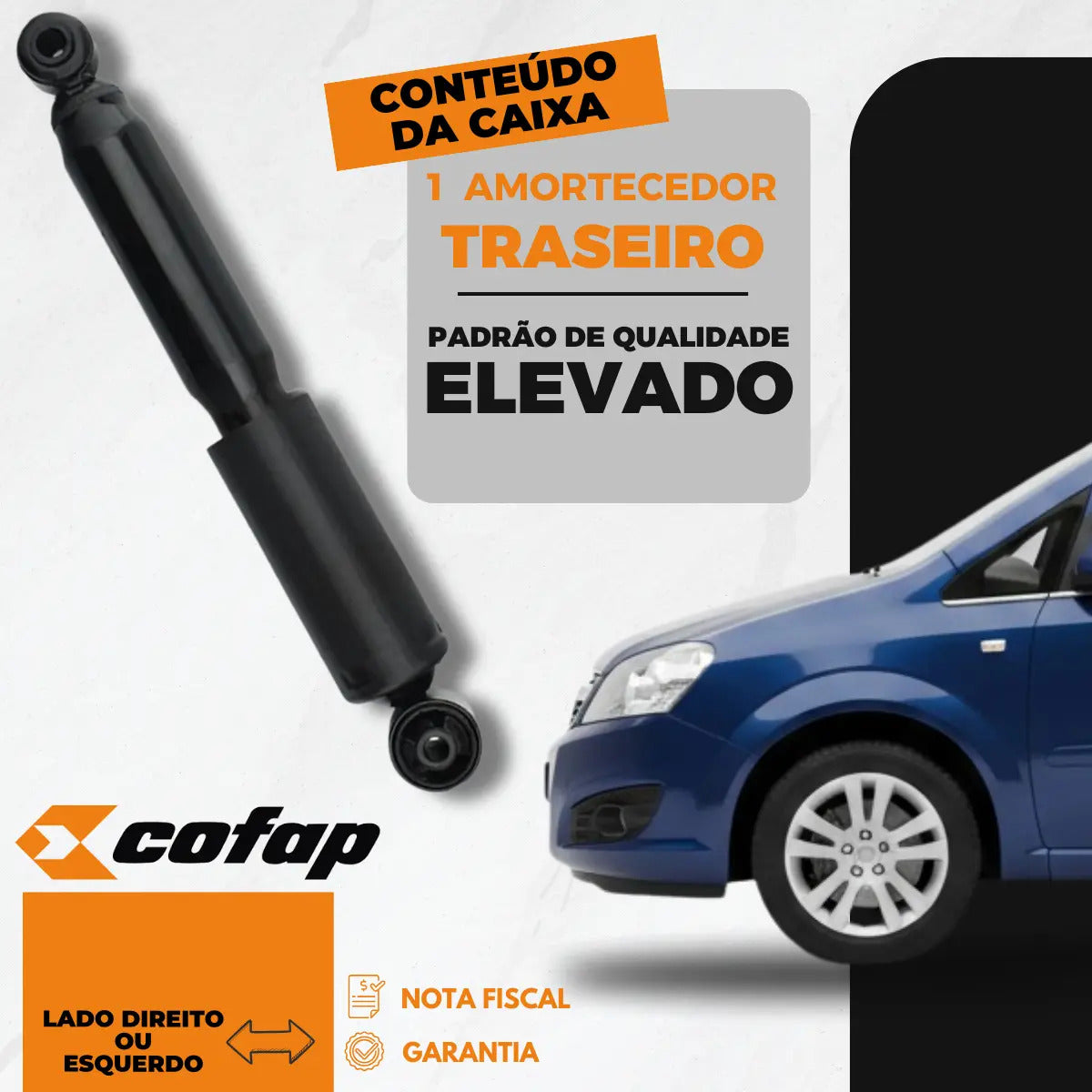 Amortecedor Traseiro Cofap Turbogas Gm Zafira 2.0 2009 Novo