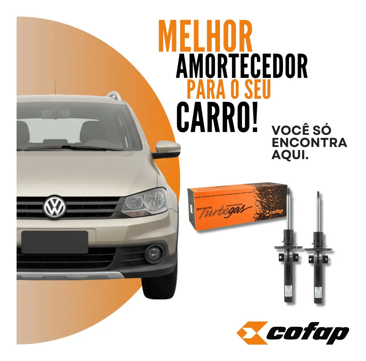 Par Amortecedor Dianteiro Crossfox Spacecross Original Cofap