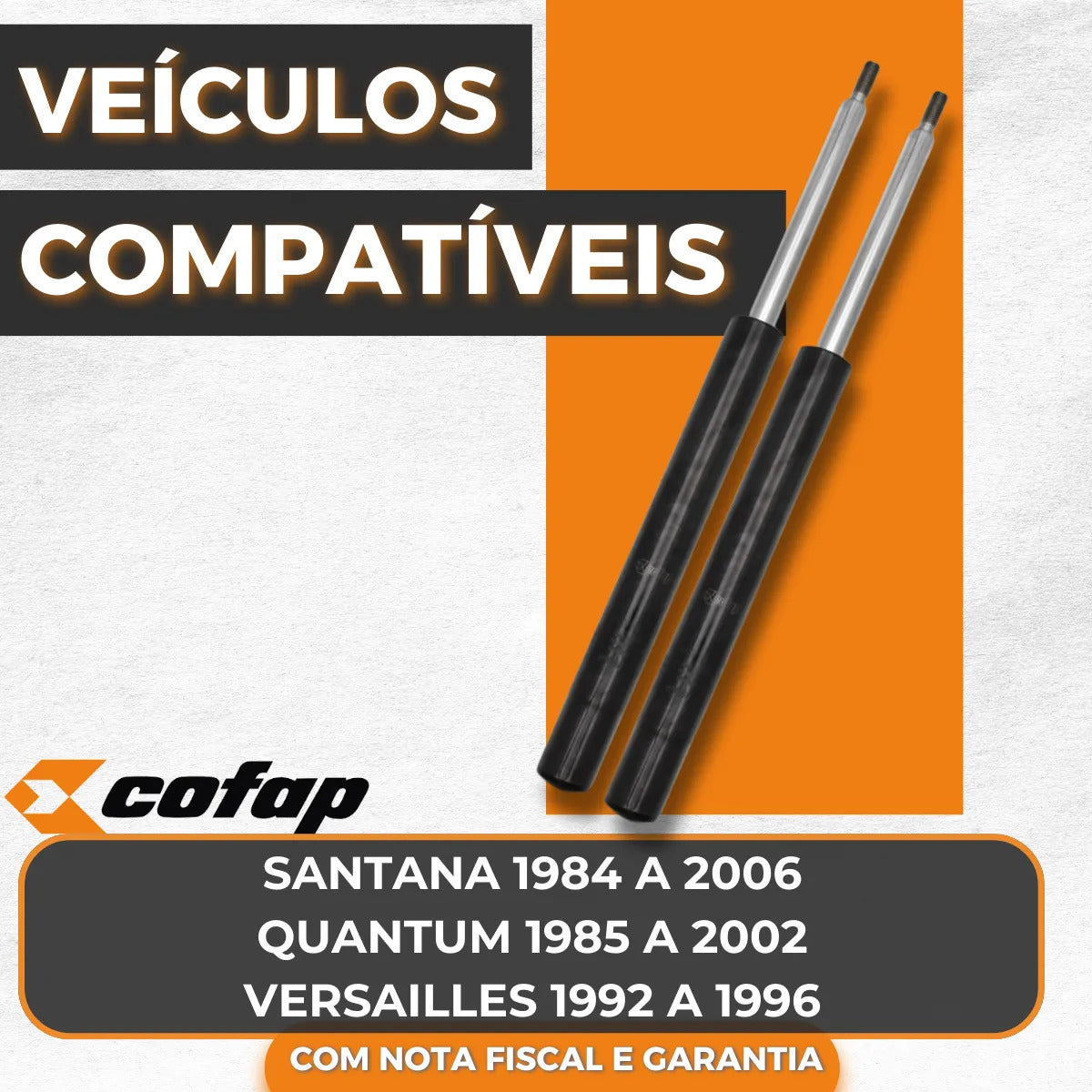 Par Amortecedor Dianteiro Cofap Santana 1984 A 2006