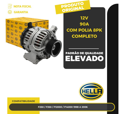 Alternador F250 F350 F12000 F14000 1998 A 2006 12v90a 8pk
