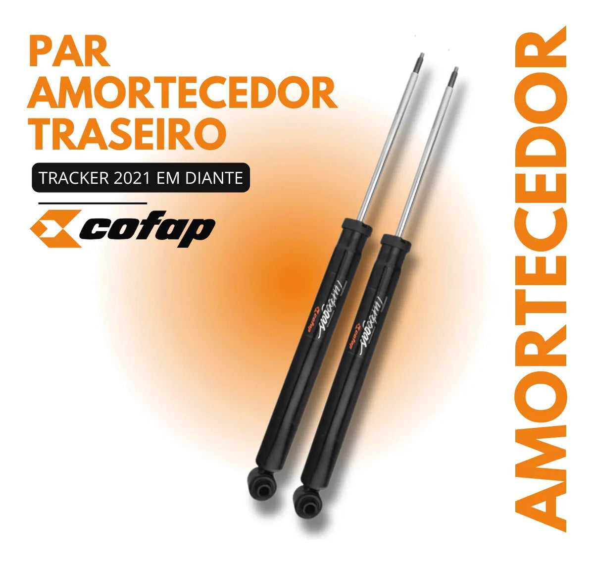 Par Amortecedor Traseiro Tracker 2021 2022 23 Cofap Novo