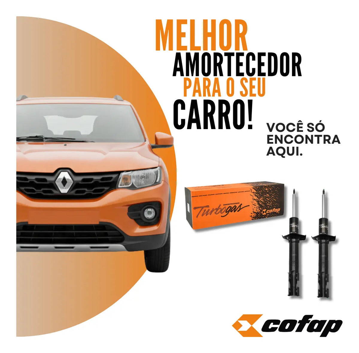 Par Amortecedor Dianteiro Renault Kwid Cofap