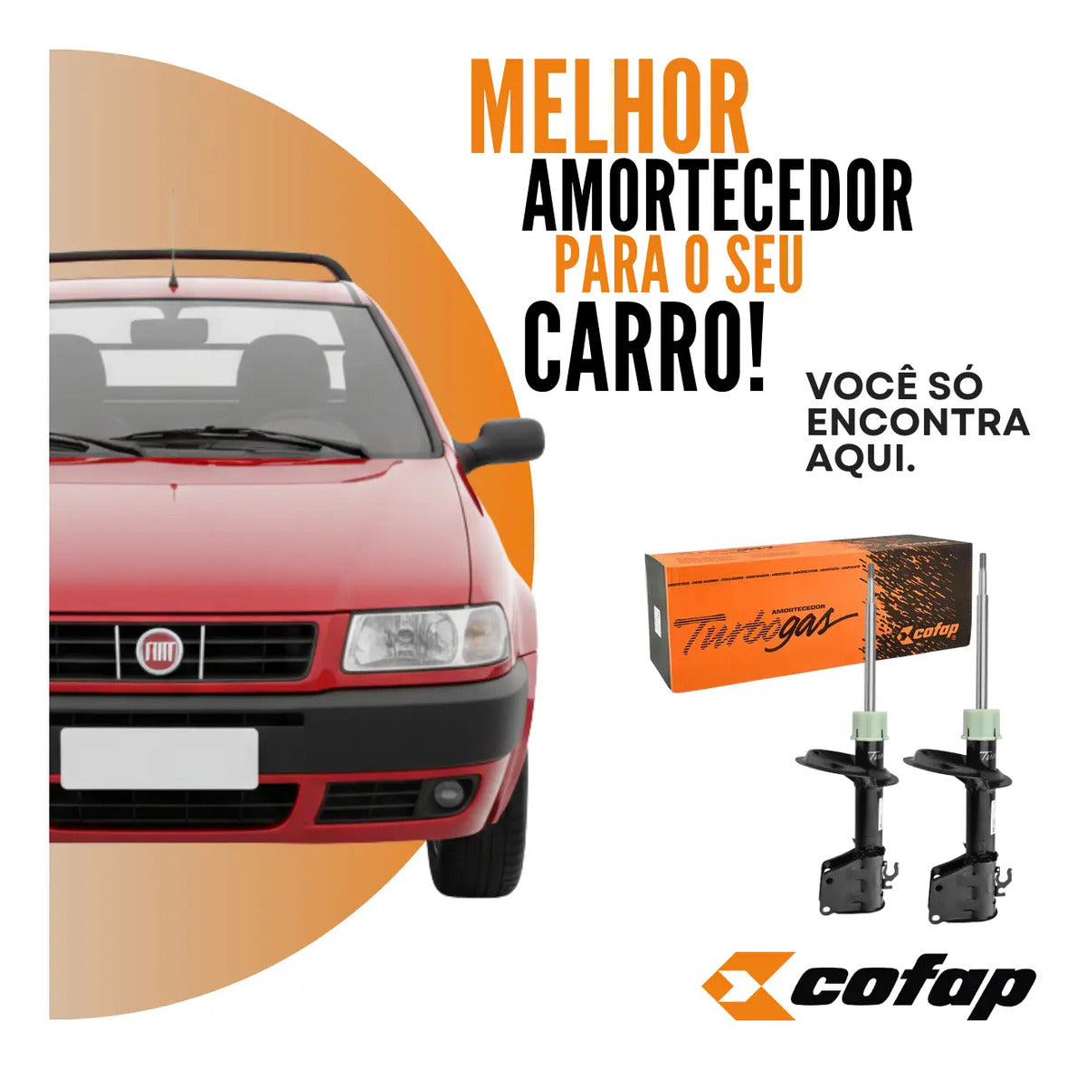 Par Amortecedor Dianteiro Strada 99 Até 2001 Original Cofap