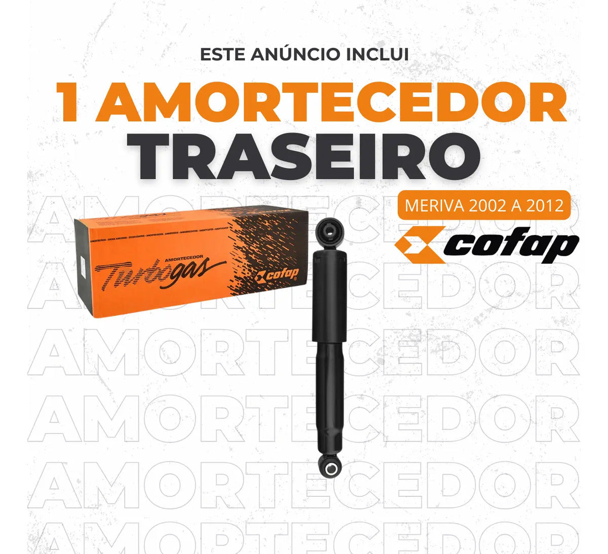 Amortecedor Traseiro Gm Meriva 2002 A 2012 Origin Cofap