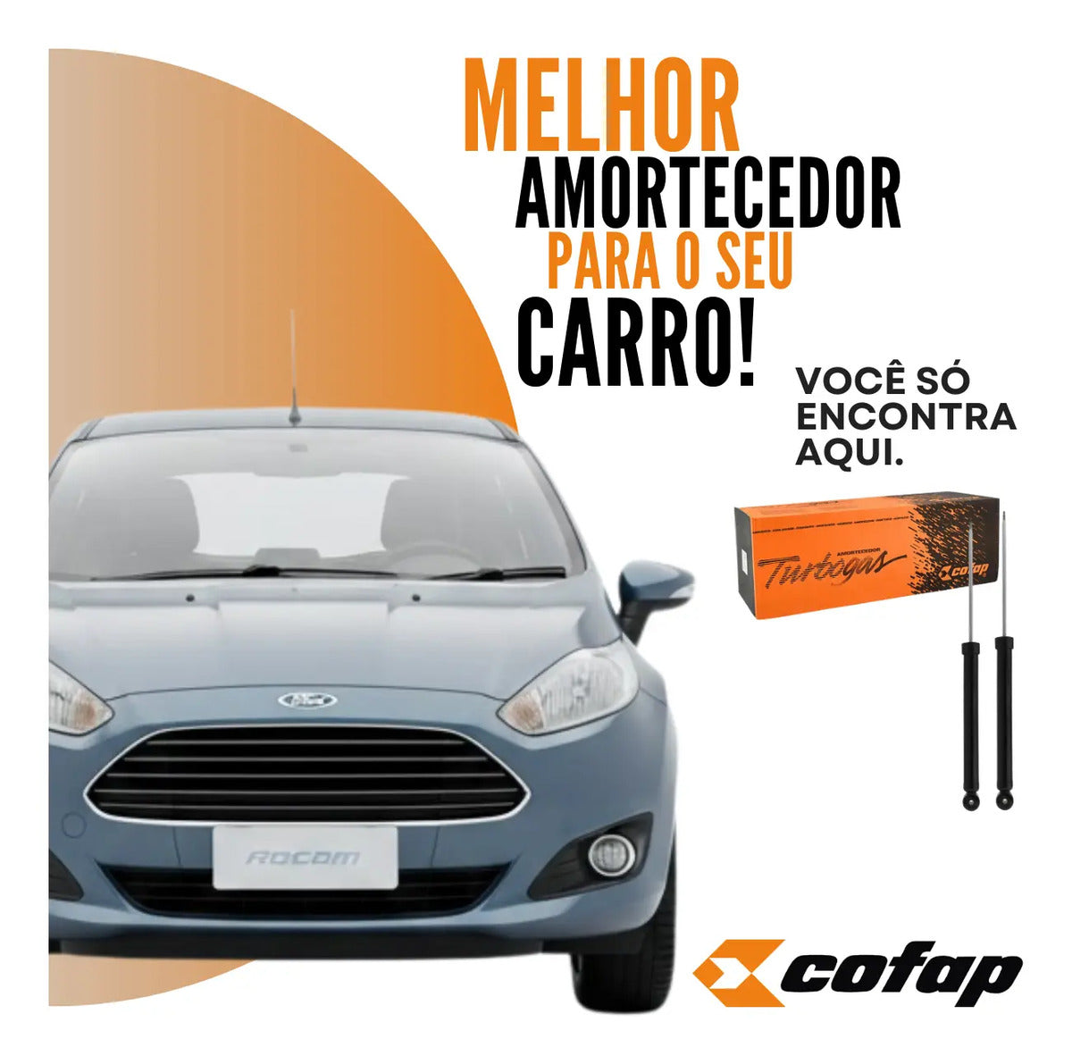 Par Amortecedor Traseiro Cofap Fiesta 2003 A 2004