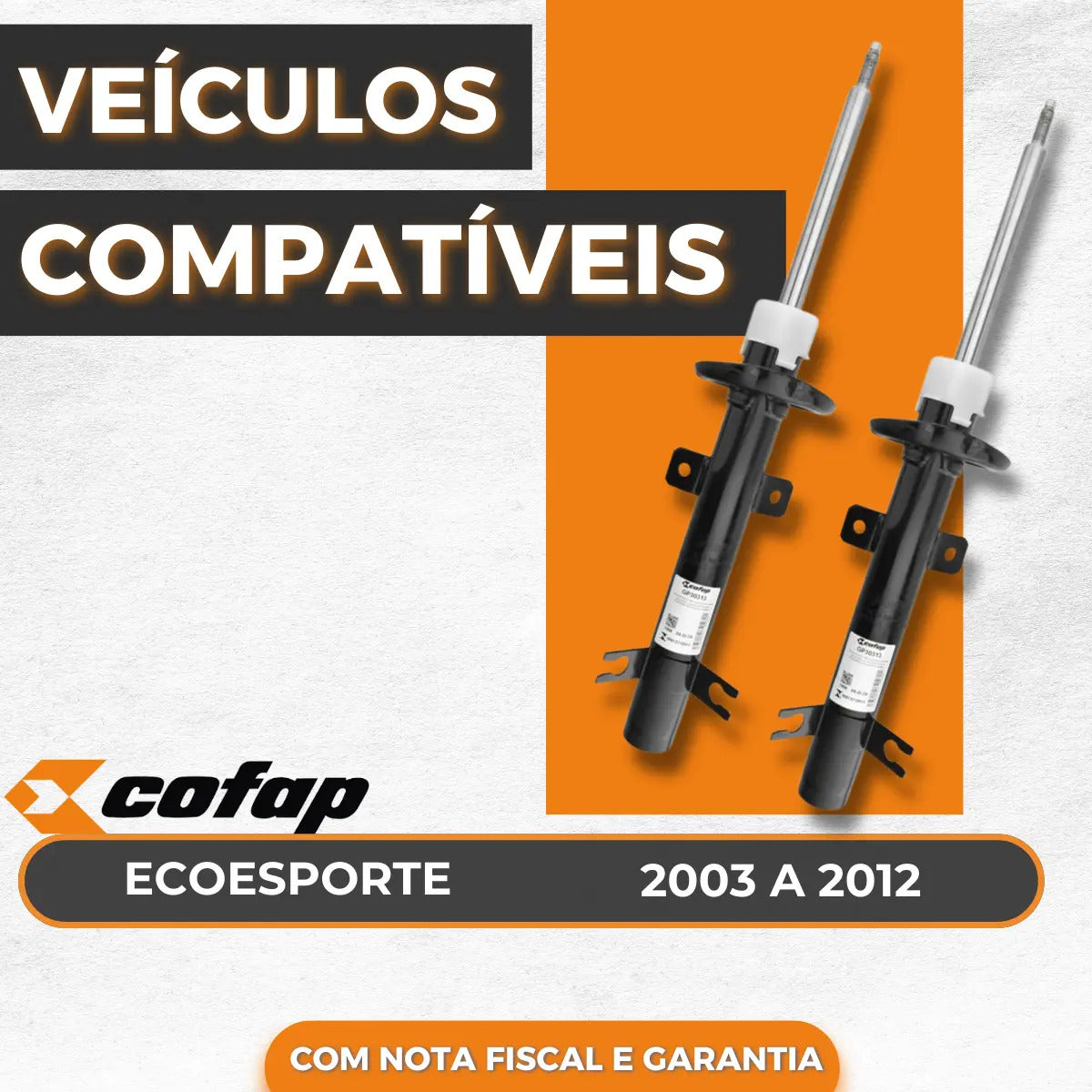 Par Amortecedor Dianteiro Original Cofap Ecosport 2003 2004