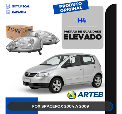 Farol Vw Fox Spacefox Crossfox 2004 A 2009 Arteb