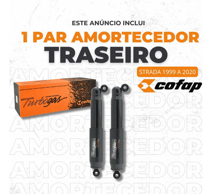 Par Amortecedor Traseiro Fiat Strada Gl12380  Original Cofap