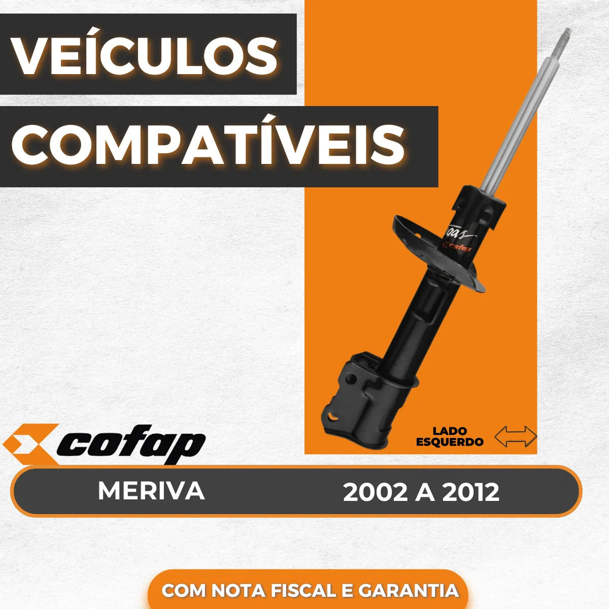 Amortecedor Diant Esq Chevrolet  Meriva 02/12 Gp30381 Cofap