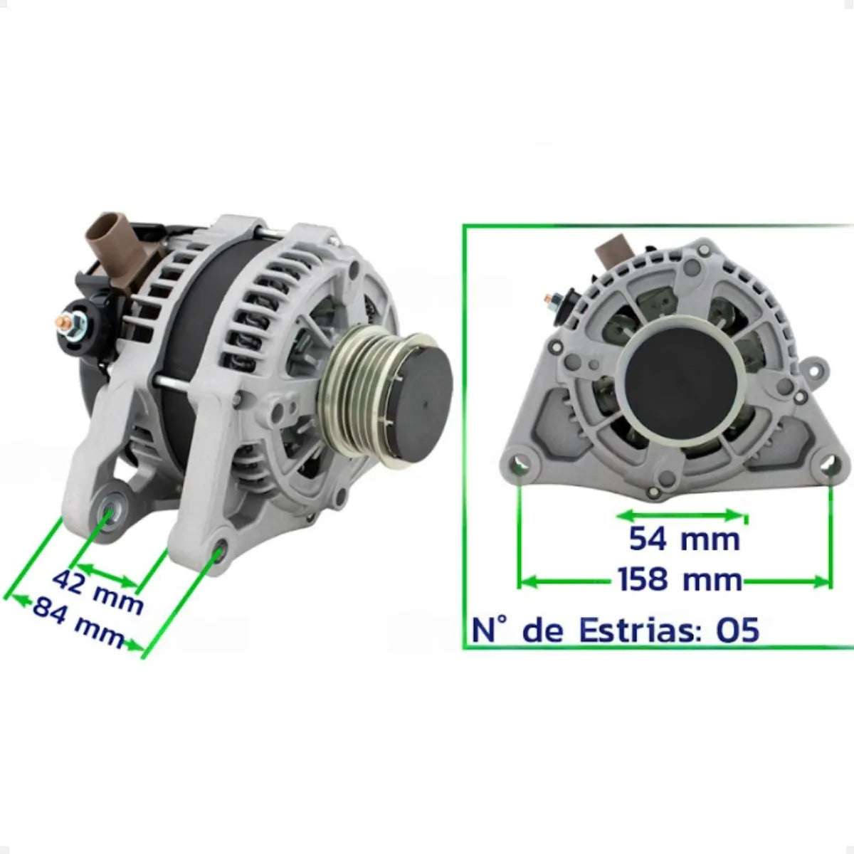 Alternador Mobi Argo Uno Cronos 1.0 1.3 2016 Em Diante 12v