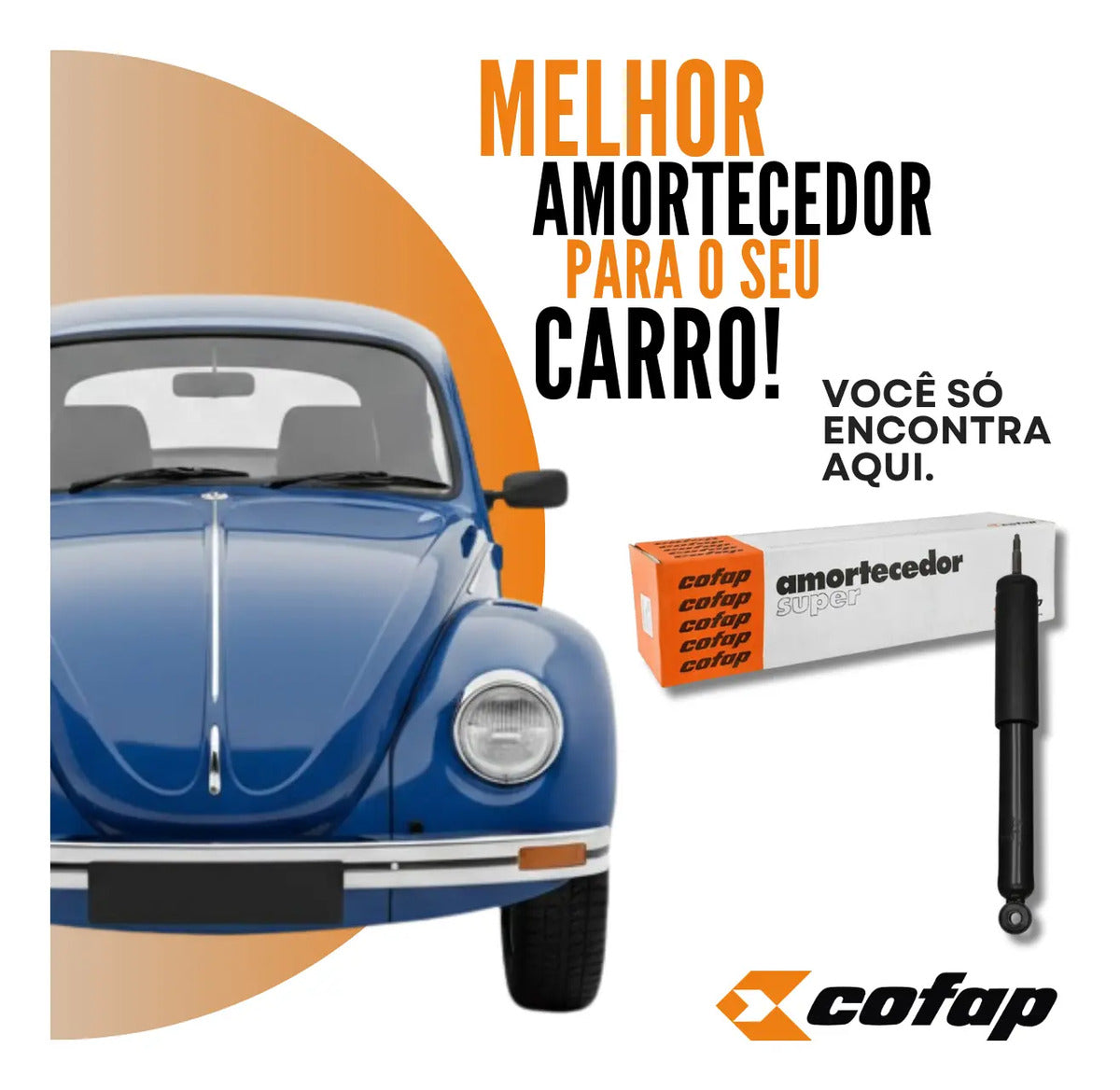 Amortecedor Dianteiro Fusca Brasilia Variante Tl - Cofap Sup
