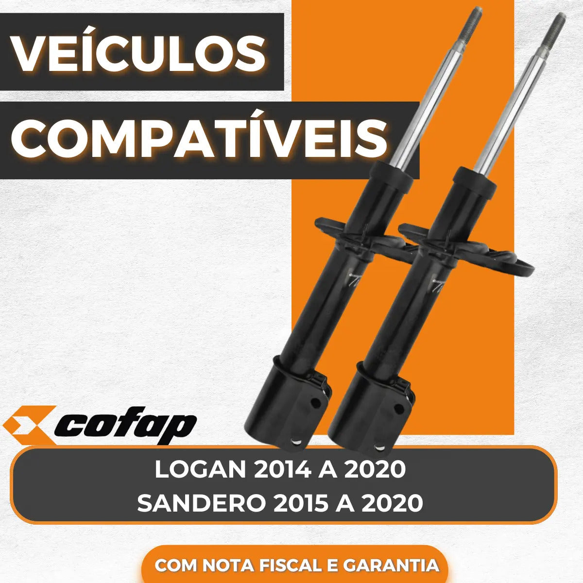 Par Amortecedor Dianteir Sandero Stepway 1.6 2015 A 20 Cofap