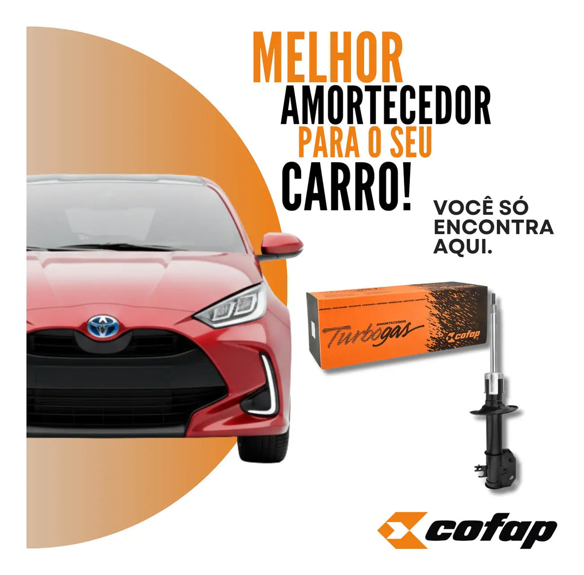 Amortecedor Dianteiro Yaris Automático Original Cofap
