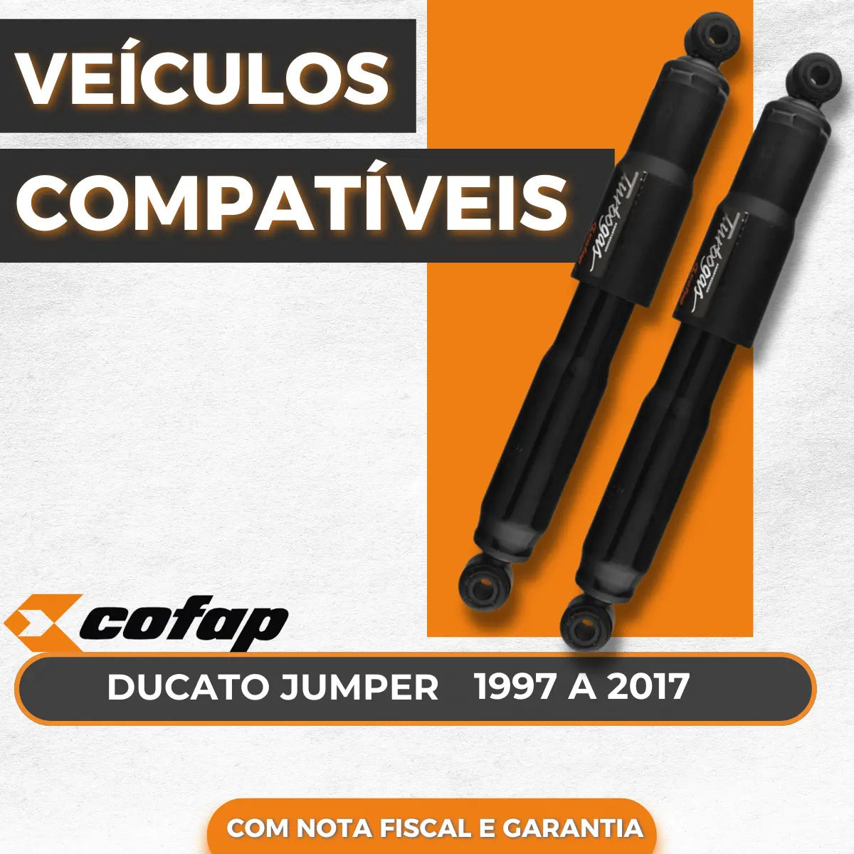 Par Amortecedor Traseiro Ducato Até 2016 Original Cofap