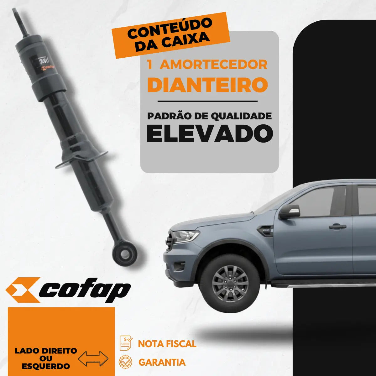 Amortecedor Dianteiro Ford Ranger 2012 A 2018 Cofap