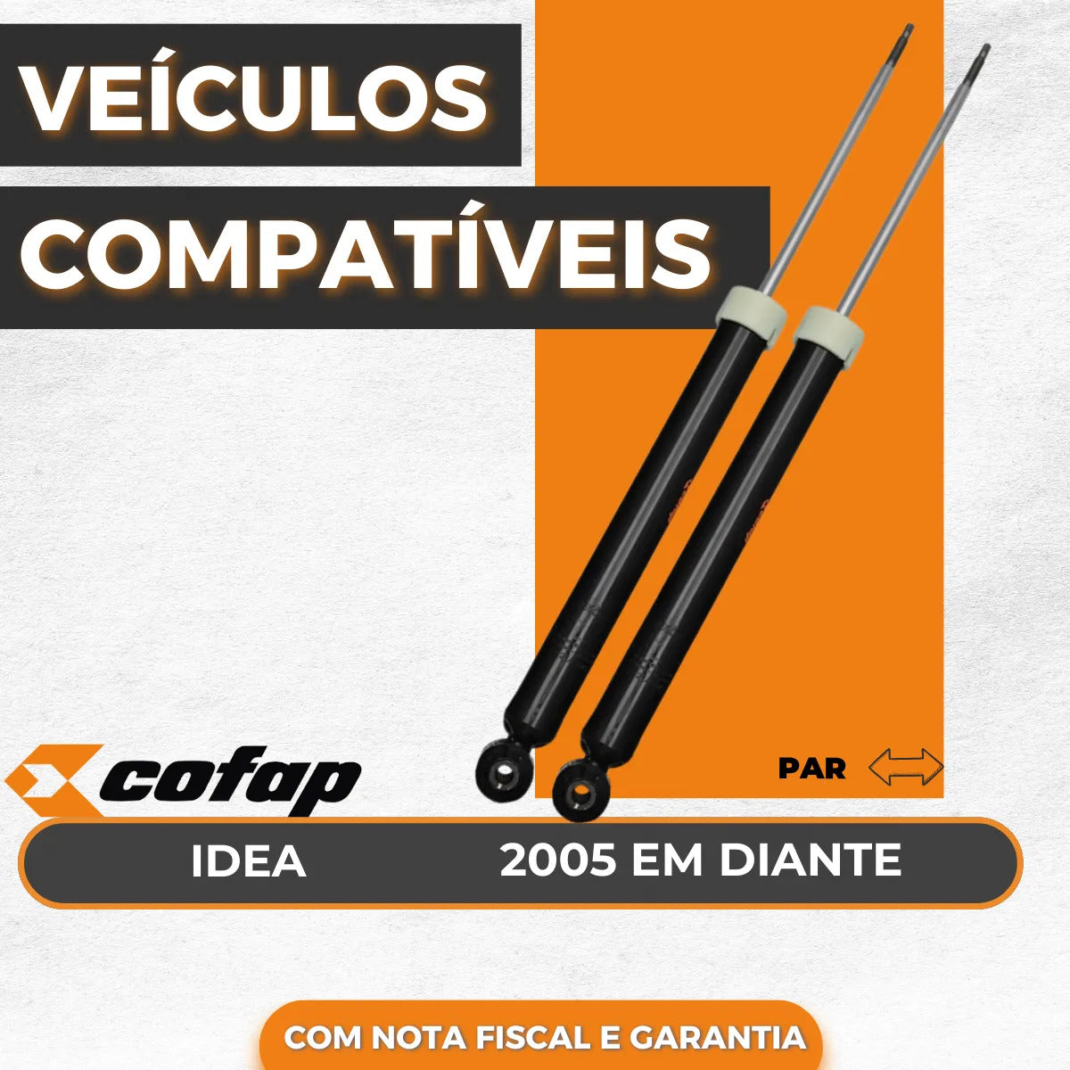 Par Amortecedor Original Cofap Idea 2005 A 2016 Exceto Adv