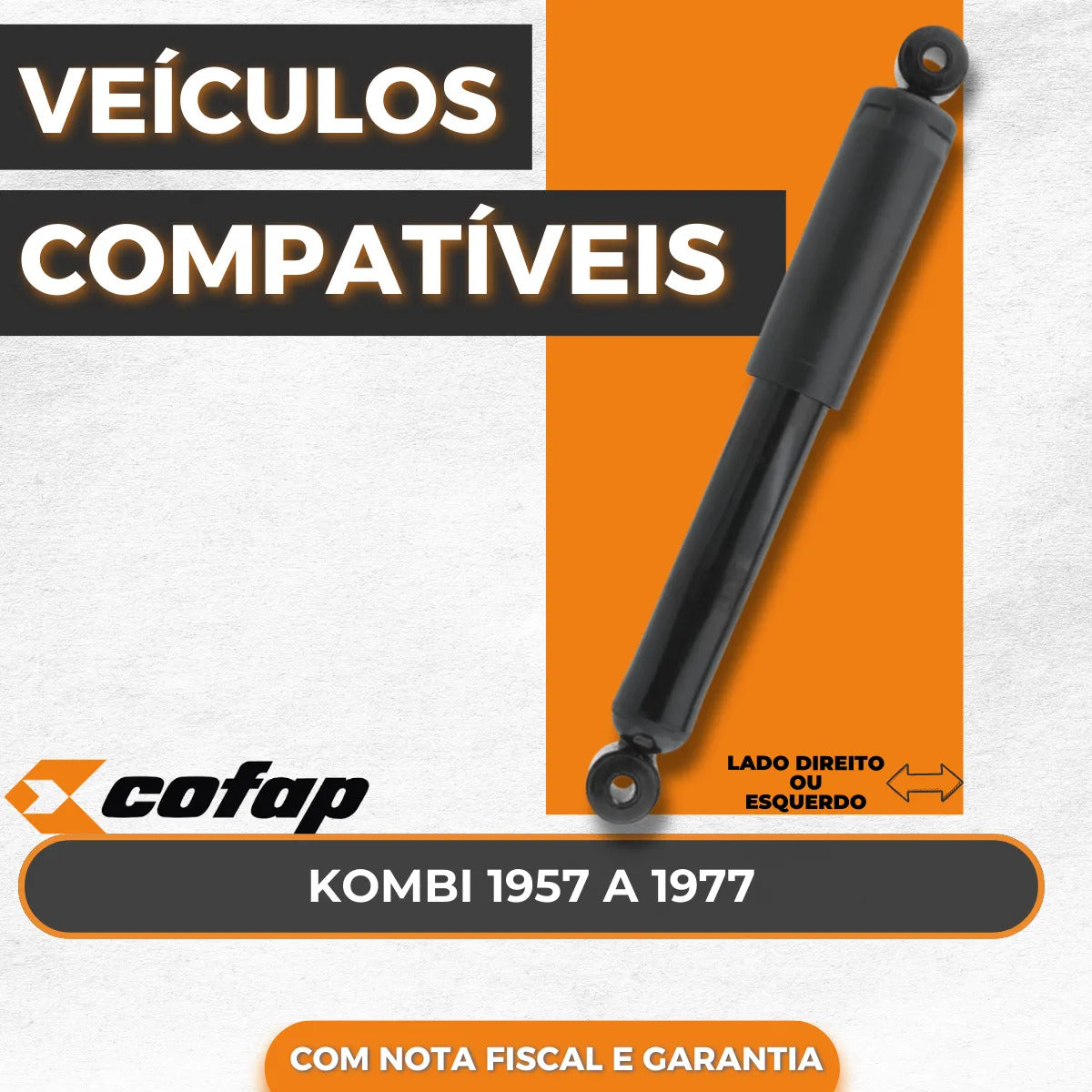 Amortecedor Traseiro Kombi 1957 A 1977 Original Cofap