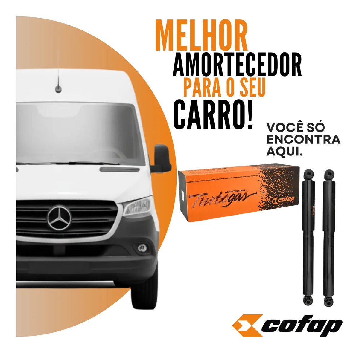 Par Amortecedor Traseiro Mercedes Sprinter 415 2012/.. Cofap