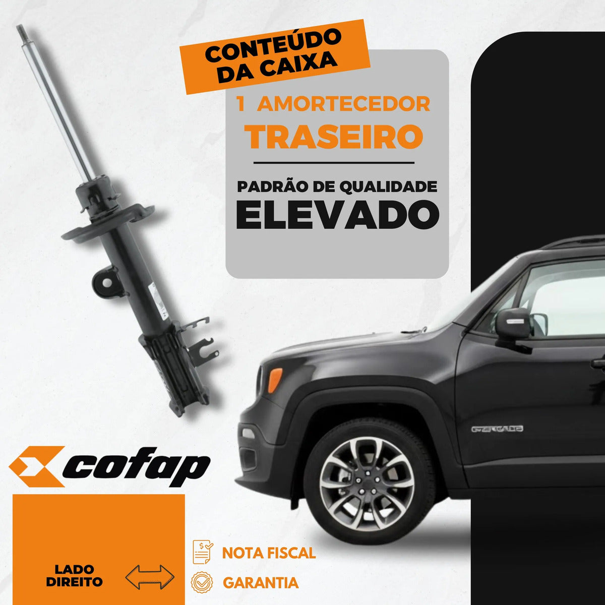 Amortecedor Traseiro Direit Renegade 4x4 15/21 Cofap Gp33230