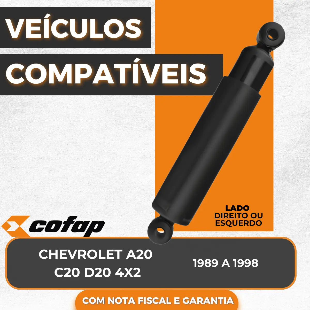 Amortecedor Traseiro A / C / D-20 4x2 1983 Até 1992 Cofap