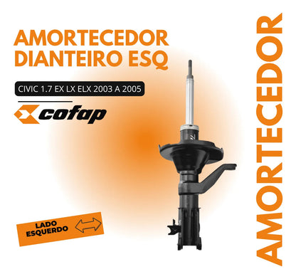 Amortecedor Turbogas Esquerdo Cofap Gp35977m