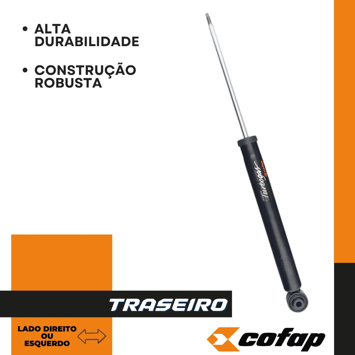 Amortecedor Traseiro Golf 1.0 Turbo 2016 A 2018 Cofap